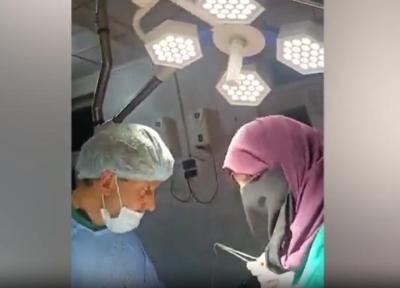 ببینید ، لحظه زلزله هنگام عمل جراحی یک بیمار در کشمیر پاکستان